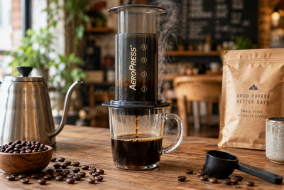 AeroPress : trois recettes publiées, classées de la plus tolérante à la plus exigeante